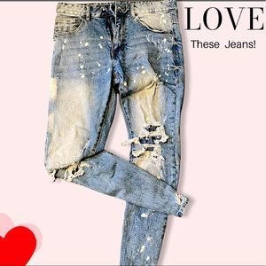 SMOKE RISE Mens Denim Jeans